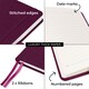 image 6 of Notes London A5 Italian Styled Moretti Notebook Burgundy