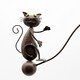 image 2 of 51" Cat and Mouse Garden Weathervanes Spinner - Metal - L80 x W80 x H130 cm