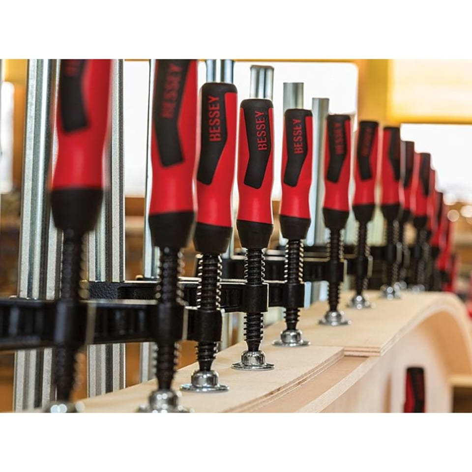 image 1 of Bessey Tgk Malleable Cast Iron Screw Clamp | Multi | Multi Colour | Capacity 160mm | 1
