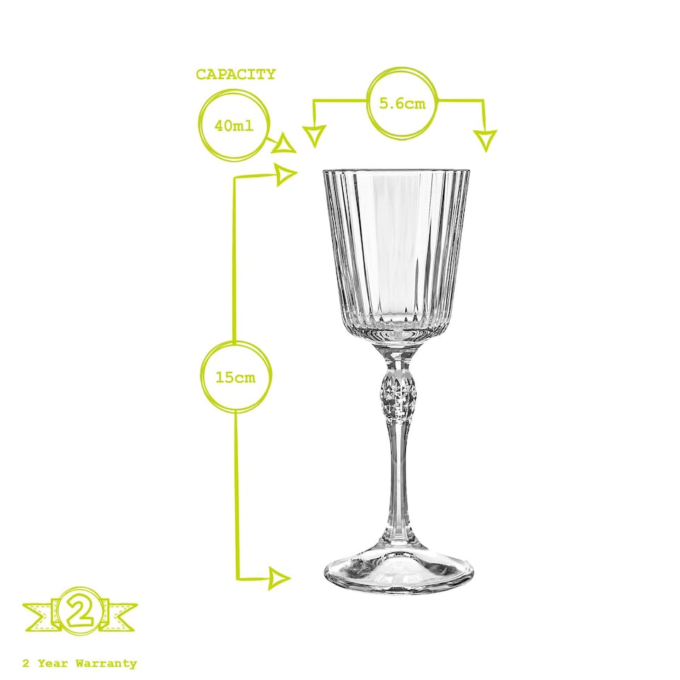 image 1 of Bormioli Rocco America '20s Sherry Glasses - 80ml - Pack of 12