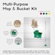 image 2 of Large 20L Commercial Kentucky Mop Bucket & Wringer Set On Wheels Schools , Offices , Shops Green