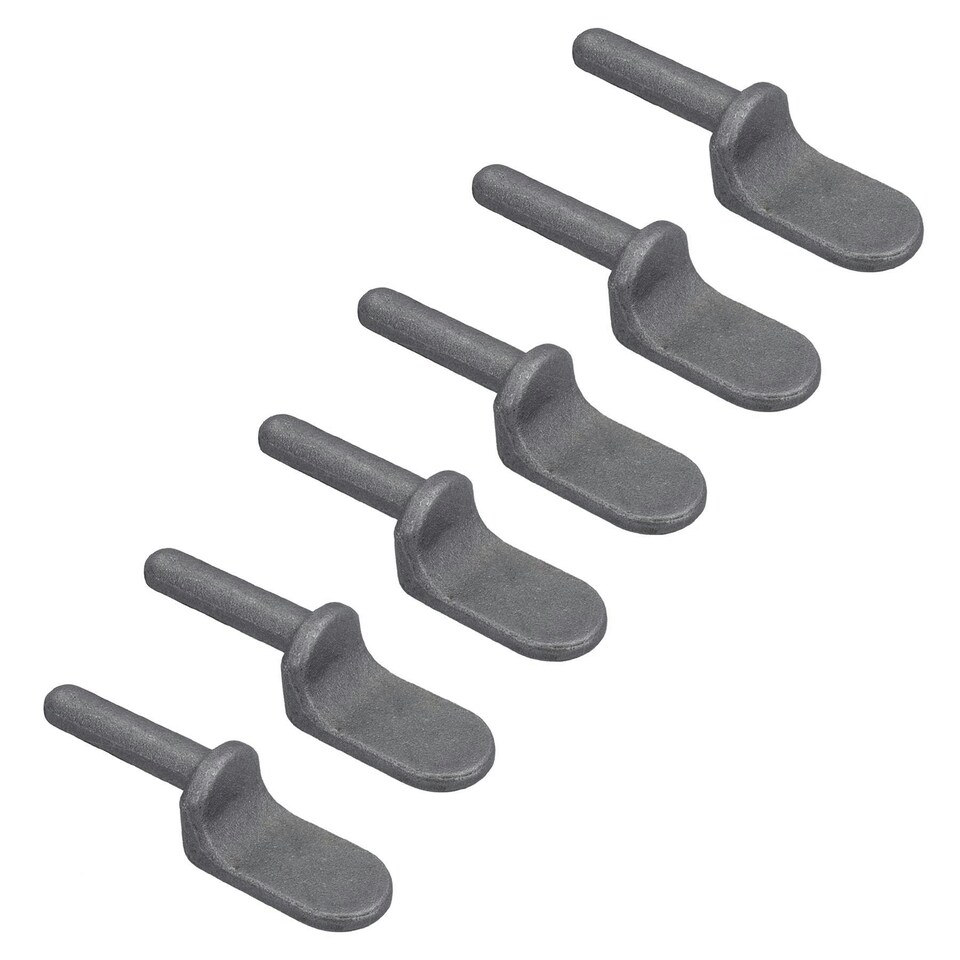 image 1 of 12.5mm Weld On Gudgeon Tailboard Hinge Pin for Trucks Trailers Self Colour 6pc Grey