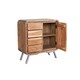 image 2 of Aspen Medium Sideboard - Metal/Wood - L40 x W85 x H90 cm Brown