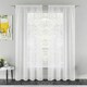 image 1 of Pair of Destiny Silver Metallic Diamond Print Voile Panels 122 cm (48 inch) Rod Pocket Panels for Bedroom and Living Room