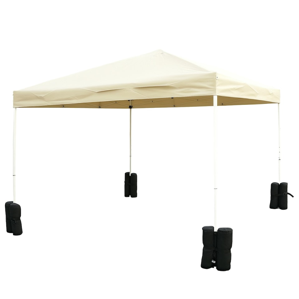 image 1 of Outsunny 4pcs Gazebo Weight Sand Bags Leg Weights Marquee Tent Canopy Base