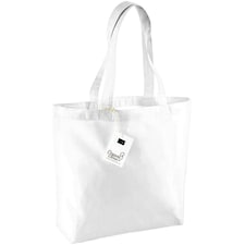 Westford Mill Organic Cotton 16L Shopper Bag - White - One Size White