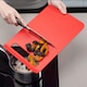 image 9 of Zeal Slim Straight to Pan™ Chopping Board, Large | Red | Red