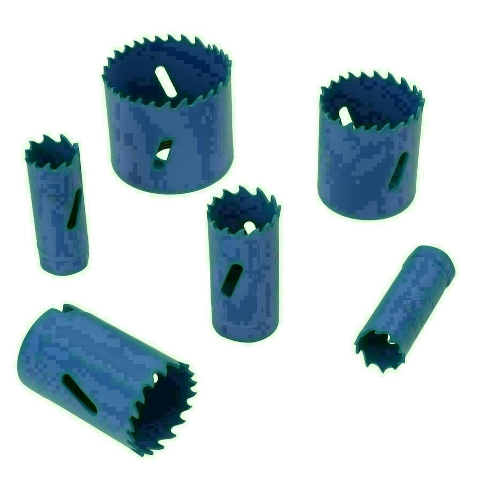 image 1 of HSS Bi-Metal Hole Saw Set Cutters Steel Aluminium Wood PVC 18mm - 51mm 9pc