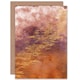 image 1 of Abstract Orange Purple Gold Watercolour Art Card
