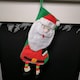 image 5 of 40cm Christmas Stocking Hanging Decoration in 3D Santa Design