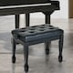 image 2 of HOMCOM Faux Leather Piano Stool Height Adjustable Seat Keyboard Bench Black