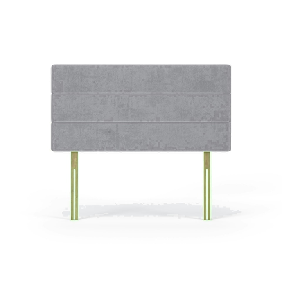 Milan Seal Grey Naples Velvet Headboard Super King | Multi