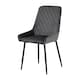 image 3 of Athens Dining Set with 4 Avery Velvet Chairs Grey | Concrete Effect/Grey