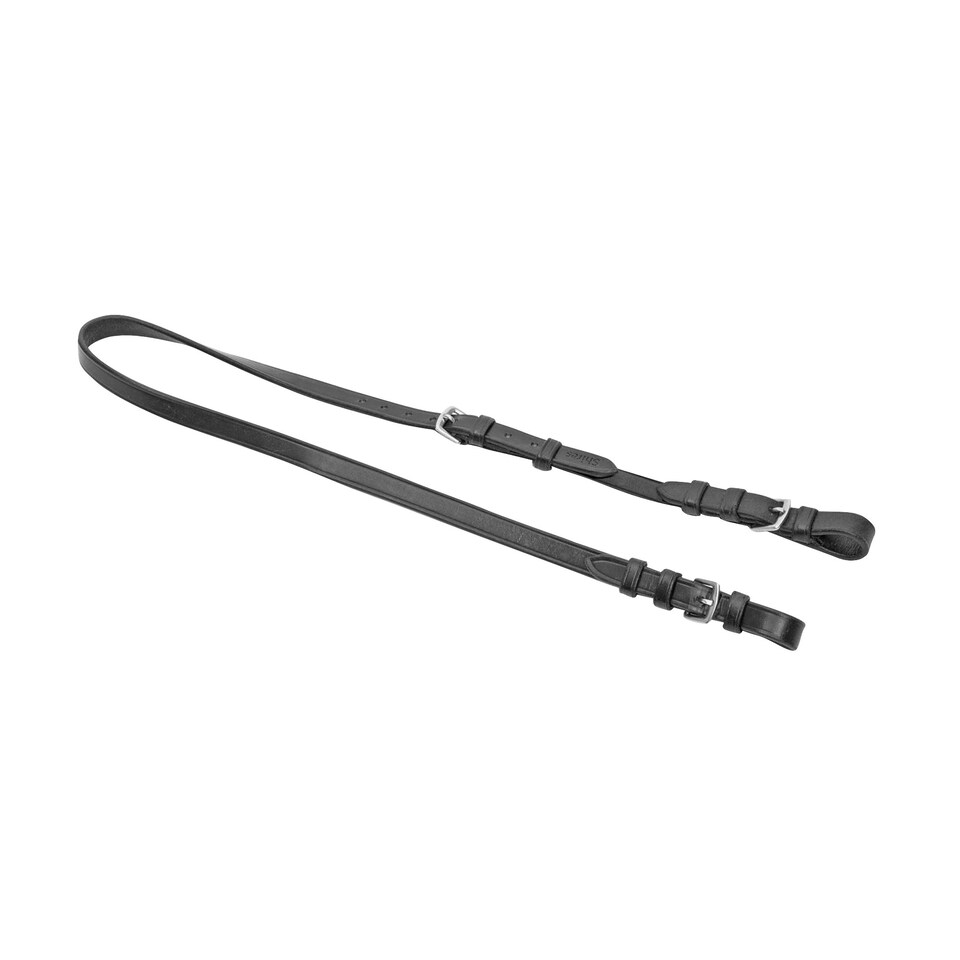 Blenheim Leather Horse Chifney Bit Strap - Black - Full