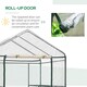 image 6 of Outsunny Walk In Greenhouse Garden Clear PVC Frame Shelves Reinforced Plant Grow