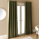 image 2 of OHS Essentials Eyelet Blackout Thermal Curtain Pair - 66x54 inch | Green | Olive