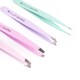 image 4 of Brushworks 4 Piece Combination Tweezer Set - Pastels