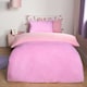 image 10 of OHS Luxury Teddy Fleece Reversible Duvet Cover and Pillowcase Bedding Set Multi | Red/Grey | Double