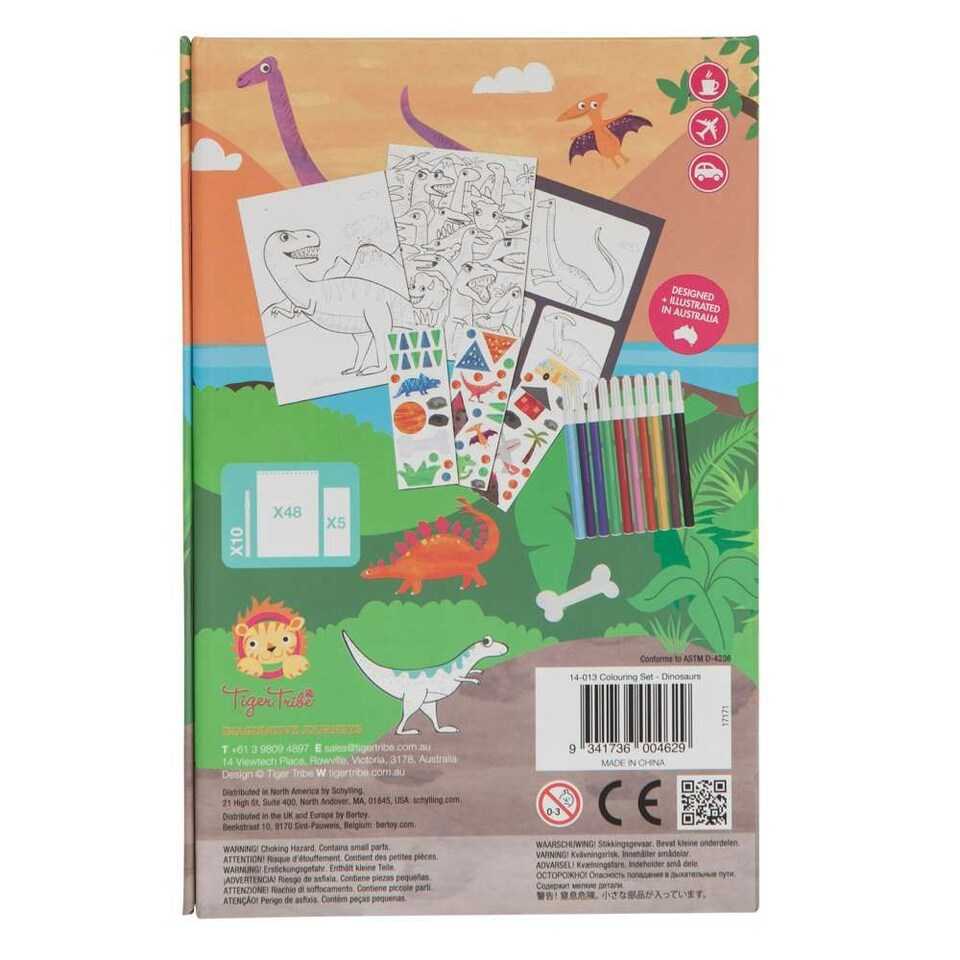 image 1 of Colouring Set - Dinosaur