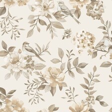 Holden Decor Garden Bird Wallpaper | Clear | Neutral | 1
