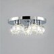 image 3 of BHS Lucia Flush Ceiling Light, Chrome