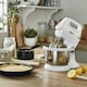 image 4 of Kenwood Hand Mixer 450W 3L Chefette with Rotating Bowl, Lite, White