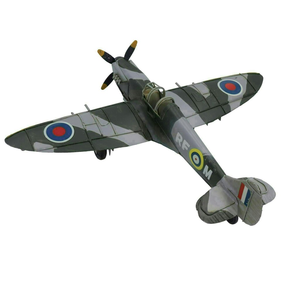 image 1 of Quality Historical Metal Vintage Fighter Plane Metal Model Replica Ornament Gift
