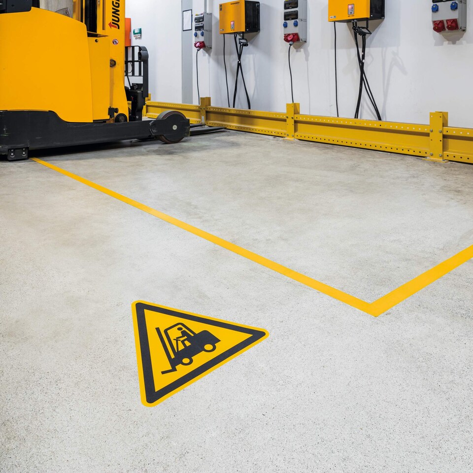 image 1 of Durable DURALINE Slip-Resistant Floor Marking Tape | 50mm x 30m | Yellow | Yellow