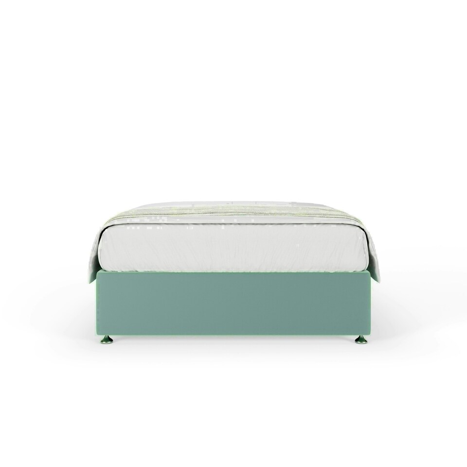 image 1 of Neptune Spring Duckegg Plush Velvet Divan Set Small Single