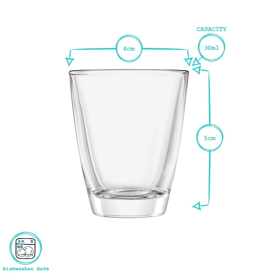 image 1 of Argon Tableware Wide Shot Glasses - 30ml - Pack of 12