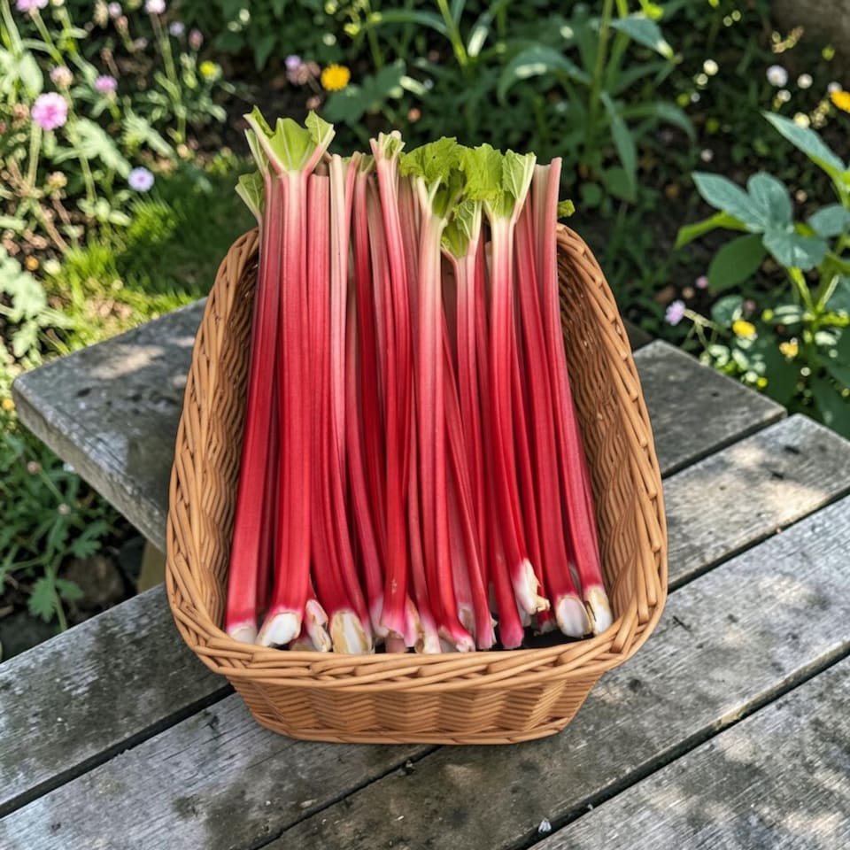 image 1 of Carbeth Plants Rhubarb Goliath Plant in 3L Pot - Hardy Perennial Fruit Plant