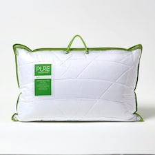 Homescapes Luxury Organic Bamboo Pillow for Back Sleepers White