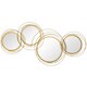 image 1 of HOMCOM Metal Wall Art Decorative Mirror Decor Modern Wall Sculpture 