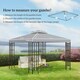 image 7 of Outsunny 3m 2 Tier Garden Gazebo Top Cover Replacement Canopy Roof