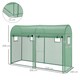 image 3 of Outsunny Garden Plant Tomato Growth Greenhouse W 2 Doors 4 Windows 3 x 1 x 2m