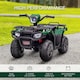 image 3 of HOMCOM 12V Electric Quad Bike for Kids w/ LED Headlights, Music - Green