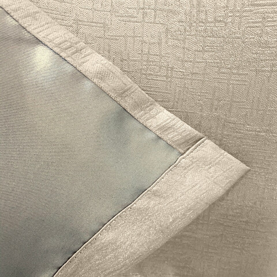 image 1 of Enhanced Living Vogue Cream Curtains 90 x 54 inch (229x137cm) Room Darkening Eyelet Thermal Noise Reducing Curtains for Bedroom and Living Room