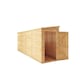 image 4 of 16 x 4 Modular Garden Shed Windowless Wooden Shiplap Pent Tongue and Groove Storage Brown