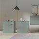 image 6 of Ganymede 2 Door Cupboard with Drawer in Sage Green