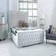 image 1 of Hendrick Plush Small Double Bed Frame - Silver