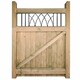 image 3 of Windsor Low Single Garden Gate - Pressure Treated Scandinavian Redwood - W900 x H1200 mm | Brown | 1