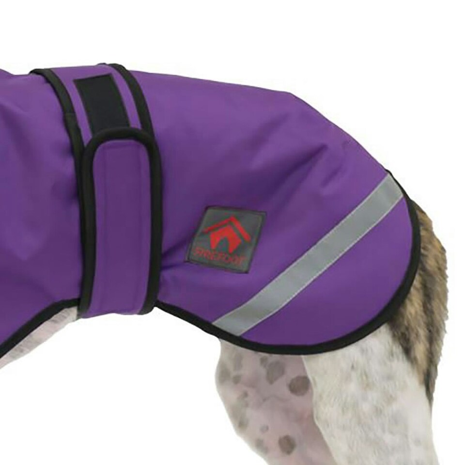 image 1 of Firefoot Sighthound Fleece Lined Dog Coat - Purple - 51cm