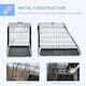 image 5 of Pawhut Trapeze Collapsible Dog Pet Travel Box Cage Removable Tray 77 x 47 x 55cm