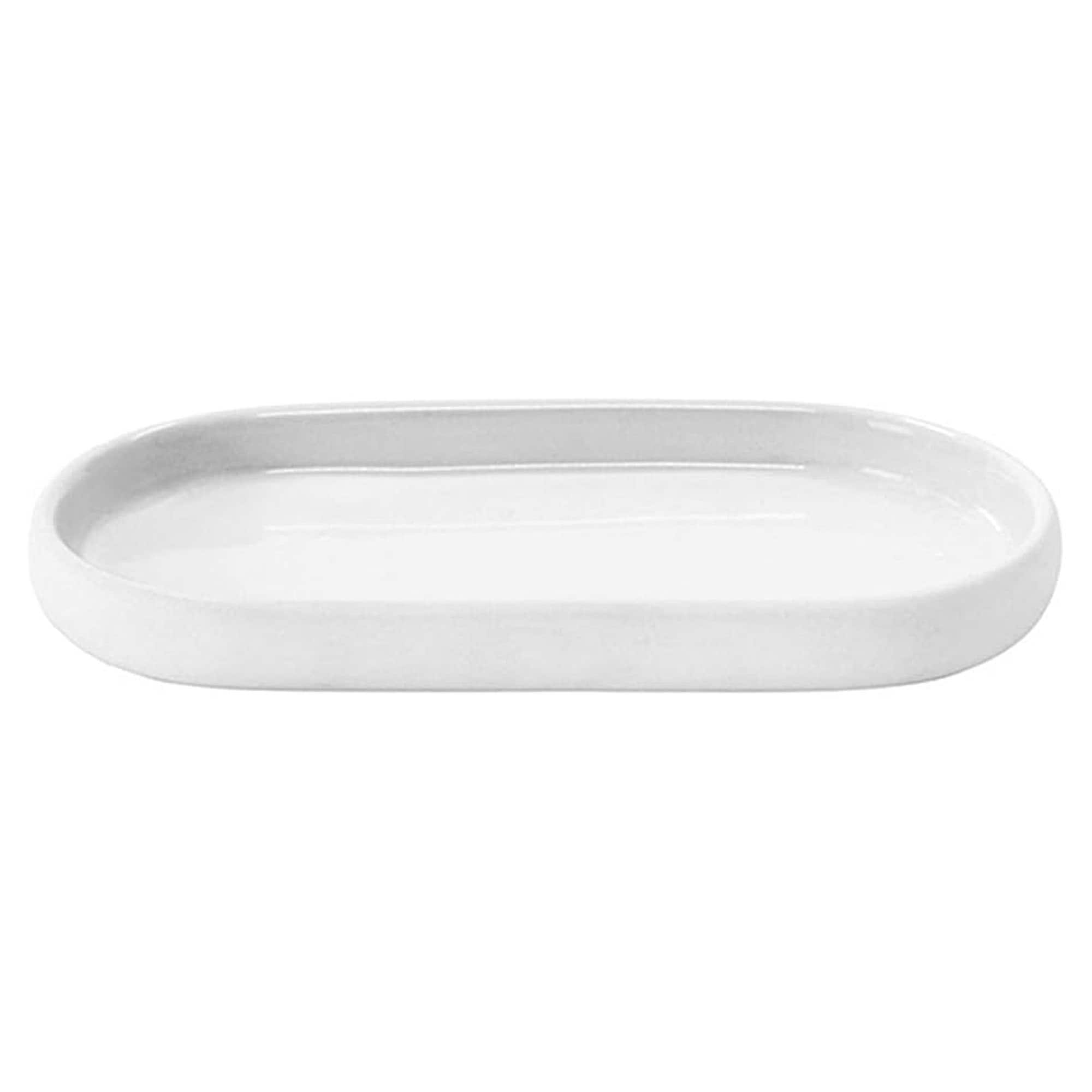 Blomus Sono Ceramic Tray with Silicone Base - White