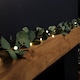 image 6 of 1.8m LED Artificial Eucalyptus Garland with Warm White Lights - Battery Operated Green Leaf Foliage for Indoor Christmas Decor