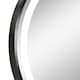 image 8 of kleankin Wall Mounted Round LED Bathroom Mirror with 3 Light Colours, Black