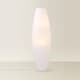 image 4 of ValueLights Isla White Paper Column Metal Base Floor Lamp | White