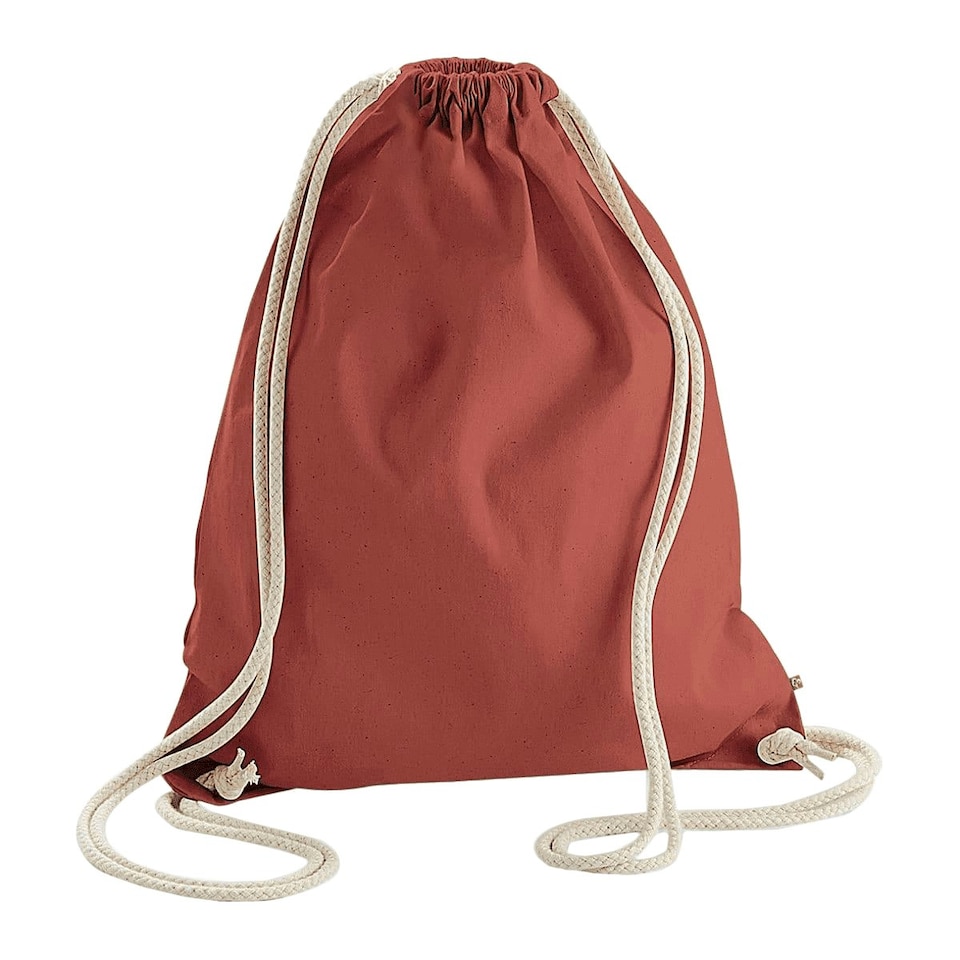 image 1 of Westford Mill Earthware Organic Gymsac (13 Litres) - Orange Rust - One Size Orange | One Size