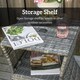 image 6 of Outsunny Rattan Wicker Tea Coffee Table w/ Umbrella Hole and Storage Space Grey