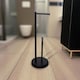image 1 of Showerdrape Chester Black Toilet Roll Holder & Spare Paper Holder Combination | Black | 1